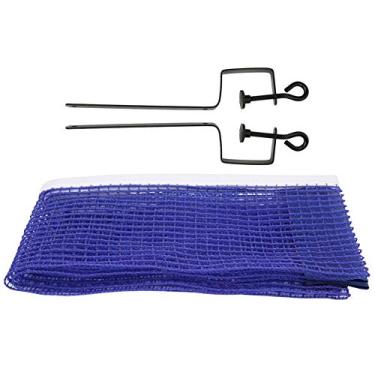 Imagem de SPYMINNPOO Substituição Durável do Tênis de Mesa do Poliéster da Rede Ping Pong Com Suporte Metal para o Interno/exterior 128g (#1)