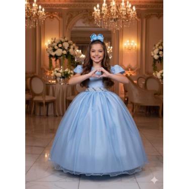 Imagem de Vestido Marie Longo Heloisa Azul Bebe - Mali Modinha Kids, Azul bebê, 