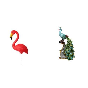 Imagem de Whtkoph Escultura de Flamingo Como Ornamento Natalino E Elegante Figura de Animal para Decoração de Mesa em Casa, Quarto, Escritório E Sala de Estar.