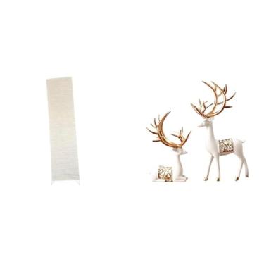 Imagem de Whtkoph Abajur de Chão com Cúpula em Formato de Rena Europeia, Decoração para Sala de Estar, Capa para Abajur de Chão, Peça de Artesanato Colecionável, Escult