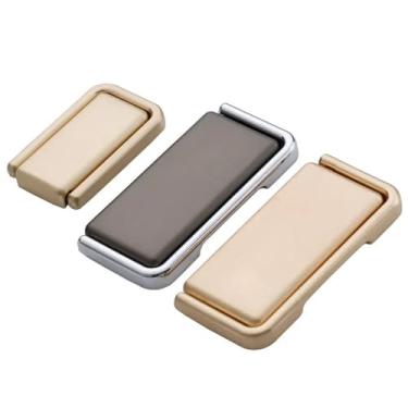 Imagem de Puxador simples de liga de zinco para armário perolado preto e dourado puxadores decorativos para móveis grandes maçanetas de porta de armário para casa 1 peça (ouro 6287-96 mm)