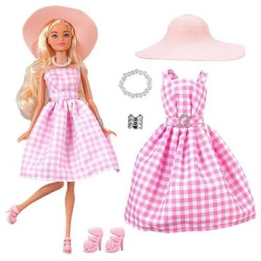 Imagem de Vestido Fashion Para Boneca Barbie, Conjunto De Inverno Com Saia, Suét