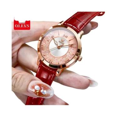 Imagem de OLEVS Relógio Quartz Simples para Mulher, Estilo Cinto, Marca Elegante