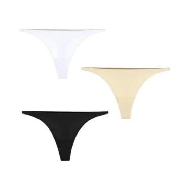 Imagem de Calcinha G-String Sem Costura Em Seda Gelada Para Mulheres, Lingerie M