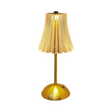 Imagem de Luz Noturna LED Dimmable Com Sensor De Toque, Lâmpada De Mesa Recarreg