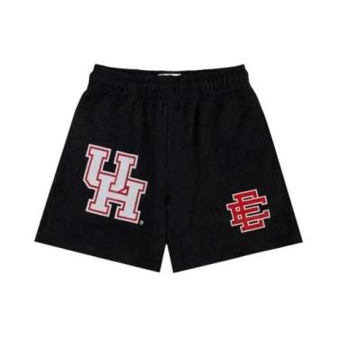 Imagem de Shorts Casuais De Basquete Masculinos Em Malha Floral Verão 2025 Eric 