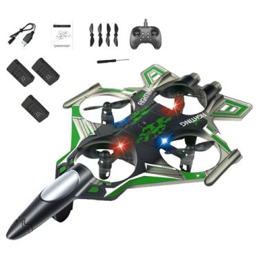 Imagem de Dynwave Avião de controle remoto RC para, modelo de planador portátil para hobby, jato de, ideal para adultos, iniciantes, meninos e, Bateria Verde 3