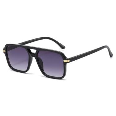 Imagem de Óculos de Sol UV400 - Jelly Color Double Beam com Estampa de Leopardo, Casuais, para Homens e Mulheres, Esportivos, ao Ar Livre, Corrida e Ciclismo, Preto e Cinza