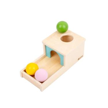 Imagem de Caixa Montessori Object Permanence Adena de 6 a 12 meses com 3 bolas -