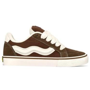 Imagem de Tênis Mad Rats Lona Unissex Bulky Classic | Chocolate Creme Cor:;Tamanho:38-Unissex