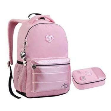 Imagem de Kit Mochila e Estojo Bolso Notebook Lorena-Feminino