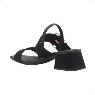 Imagem de Sandália Bruma Salto Baixo Fivela Dayane Magalhães-Feminino