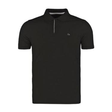 Imagem de Camisa Polo Plus Size Manga Curta Masculina 007000009 Ogochi Preta-Masculino