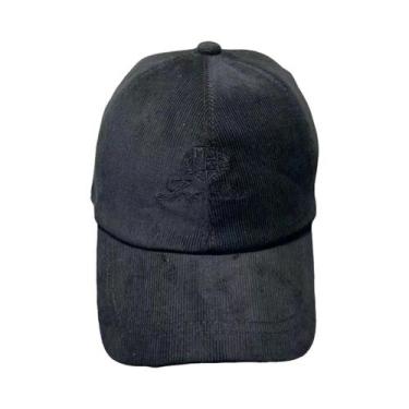 Imagem de Boné De Veludo Cotelê Outono Inverno Com Bordado De Letras, Dupla Cama