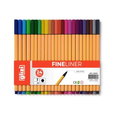 Imagem de Kit de Canetas Fine Line, Ponta Fina 0.4 mm, 24 Cores
