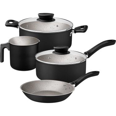 Imagem de Conjunto de Panelas Tramontina Linz 4 Peças, Preto - 28299/004