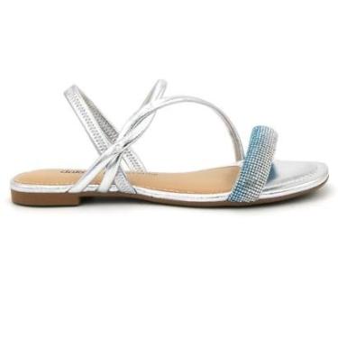 Imagem de Sandalia Dakota Feminino Y7711 Rasteirinha Brilho Elastico-Feminino