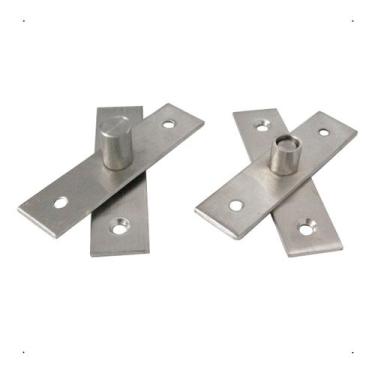 Imagem de Dobradiça Pivô Pino Porta Pivotante 150 Kg Inox Escovado - RR Inox