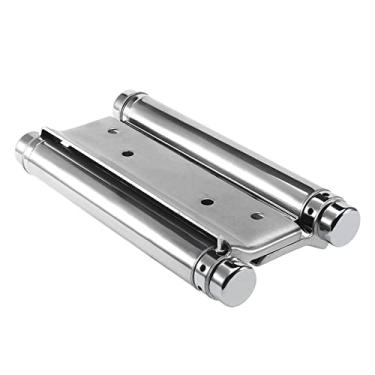 Imagem de 2 peças dobradiça de porta de mola de ação dupla de aço inoxidável, durável, adequada para cafeteria, porta livre, porta de bar, cerniera (cor: A, tamanho: 2)