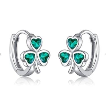 Imagem de LaBling Brincos femininos do Dia de São Patrício | Brincos pendentes de acrílico trevo irlandês | Brincos divertidos com chapéu de trevo - 015