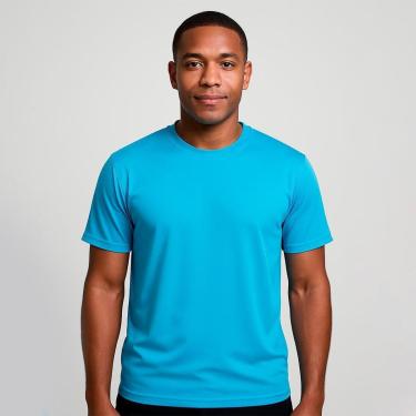 Imagem de Camiseta Manga Curta Proteção Solar UV Liso Piscina Praia-Masculino