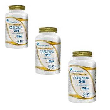 Imagem de Kit 3 Coenzima Q10 100mg 3x60 cápsulas Flora Nativa - Flora Nativa do 