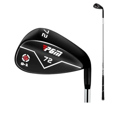 Imagem de Tacos de golfe para homens, canhotos de areia de golfe, canhoto, aço inoxidável, cunhas de ferros, textura CNC de 72 graus, treinador de golfe (72 graus, preto)