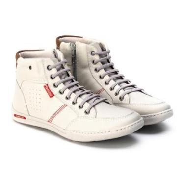 Imagem de Sapatênis Masculino Cano Alto Ranster Comfort em Couro Legítimo com Palmilha em Gel-Masculino