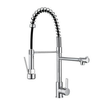 Imagem de Torneira Cozinha Gourmet Misturador Duo Spray Mesa ME01L Doan