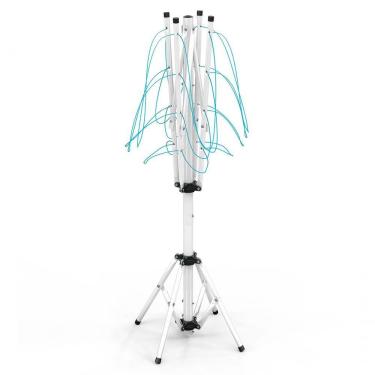 Imagem de Varal De Chão Aço Carbono Retrátil Giratório Reforçado 4 Cordas Durável Varal Sul