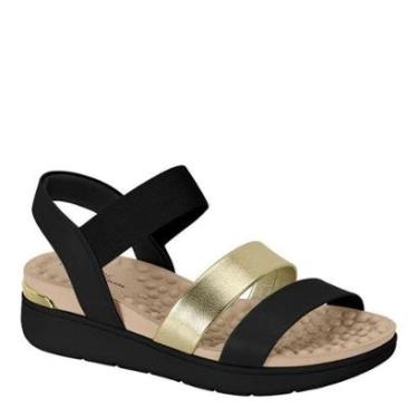 Imagem de Sandalia Ortopédica Feminina Confortável Modare 7151.119 - Dourado/Areia/Camel - 39-Feminino