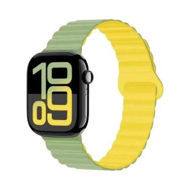 Imagem de Pulseira Esportiva Magnética De Silicone 42mm 44mm 45mm 46mm 49mm Para