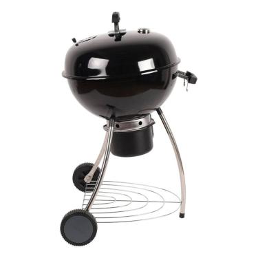 Imagem de Churrasqueira Americana A Bafo Carvao E Rodas Black - Grill