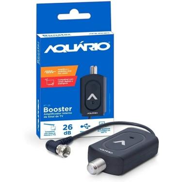 Imagem de Booster Aquario Amplificador Interno De Sinal Tv Digital Hdtv Uhf Vhf BT-26