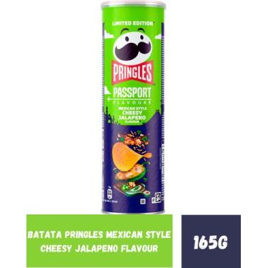 Imagem de Batatas pringles mexican style cheesy jalapeño edição ltda
