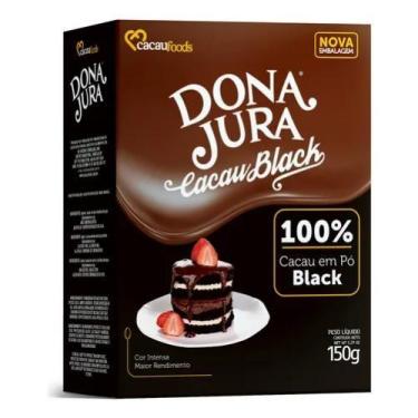 Imagem de Cacau Em Pó 100% Alcalino Black Dona Jura 150g
