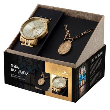 Imagem de Relógio Seculus Feminino N. Sra. Graças 44039LPSKDA1K1-Unissex