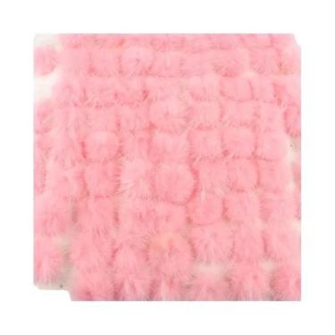 Imagem de Bolas De Pompom De Pele De Mink 25mm 30mm 40mm Para Costurar Em Chavei