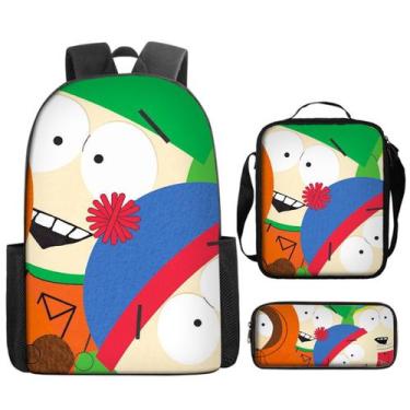 Imagem de Conjunto de mochilas escolares South Parks Erics Cartmans para criança
