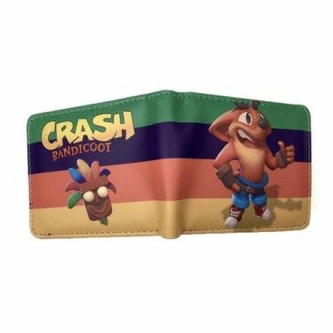 Imagem de Carteira Crash Bandicoot Anime Characters Slim BiFold PU - yiweisai