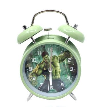 Imagem de Despertador Greens Hulks Twin Bell Non Tick Analog - yiweisai