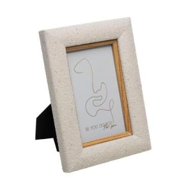 Imagem de Porta-Retrato Textura 15cm x 20cm Branco Mdf - Wolff