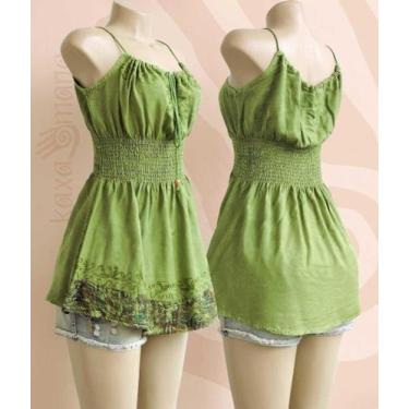 Imagem de Blusa Regata Indiana Hippie Artesanal Boho Psicodélica Rave RPCB002, R