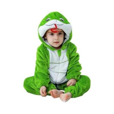 Imagem de Macacão de Flanela para Bebê MICHLEY Carnaval, Fantasia de Capivara co