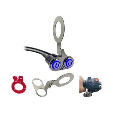 Imagem de Interruptor De Guidão LED À Prova d'Água Para Motocicleta, Liga/Deslig