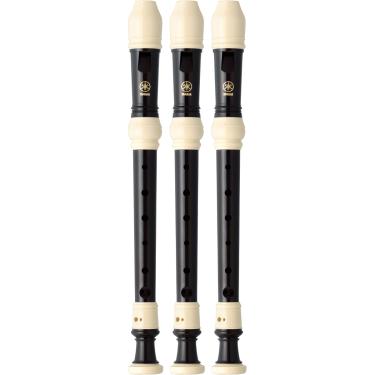 Imagem de Kit 3 Flautas Doce Soprano Barroca Em C YRS-32B Yamaha