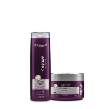 Imagem de Kit Chrome Matizador (Shampoo + Máscara 250g) - Bothânico Cosméticos
