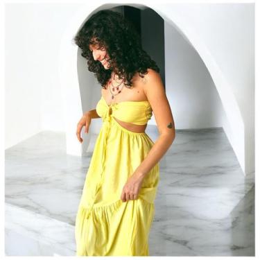 Imagem de Vestido Longo Feminino Elegante Boho Amarracao Alça - Bellamore, COR 3