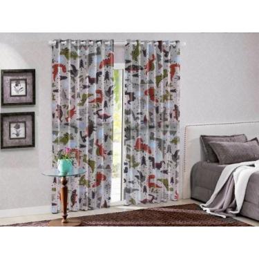 Imagem de Cortina Blackout 2,80 X 2,50 Estampada Colecao Nova - Admirare, Dino