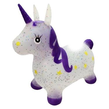 Imagem de Upa Upa Cavalinho Unicórnio Musical Com Glitter - Tesla Store, Roxo